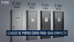 Classes de Porta Corta-Fogo Guia Completo sobre P-30 P-60 P-90 e P-120